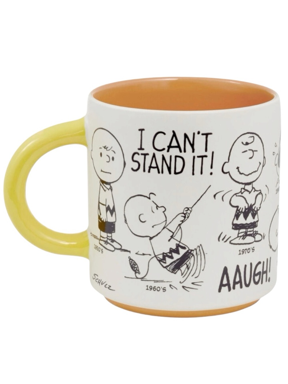 Peanuts 75th Anniversary Charlie Brown Through the Decades Coffee Mug 17.5oz NEW